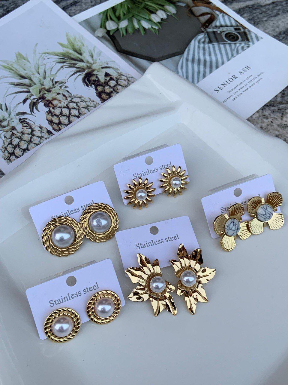 Non tarnish stainless steel Earings