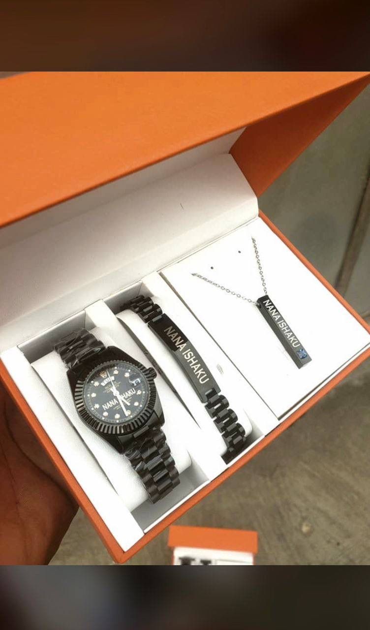 Customizable Bracelets with Wristwatch & Necklace